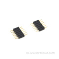 Encabezado de pin de 2.0 mm solo fila recta 6p